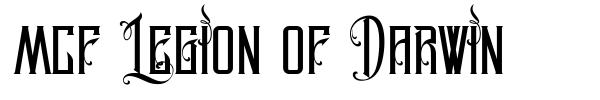 MCF Legion of Darwin font preview